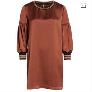 Scotch & Soda dress Magical Attitudes Dress in Copper Satin Mini Dress